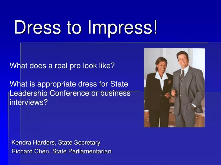 PPT Dress To Impress PowerPoint Presentation Free Download ID 1136441