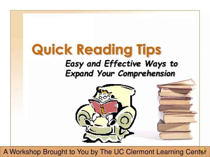 PPT - Quick Reading Tips PowerPoint Presentation, free download - ID ...