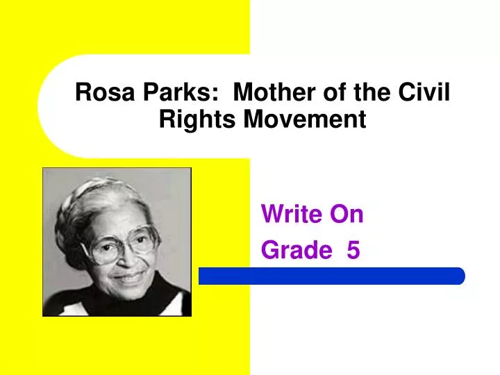 rosa parks mother of the civil rights movement n.