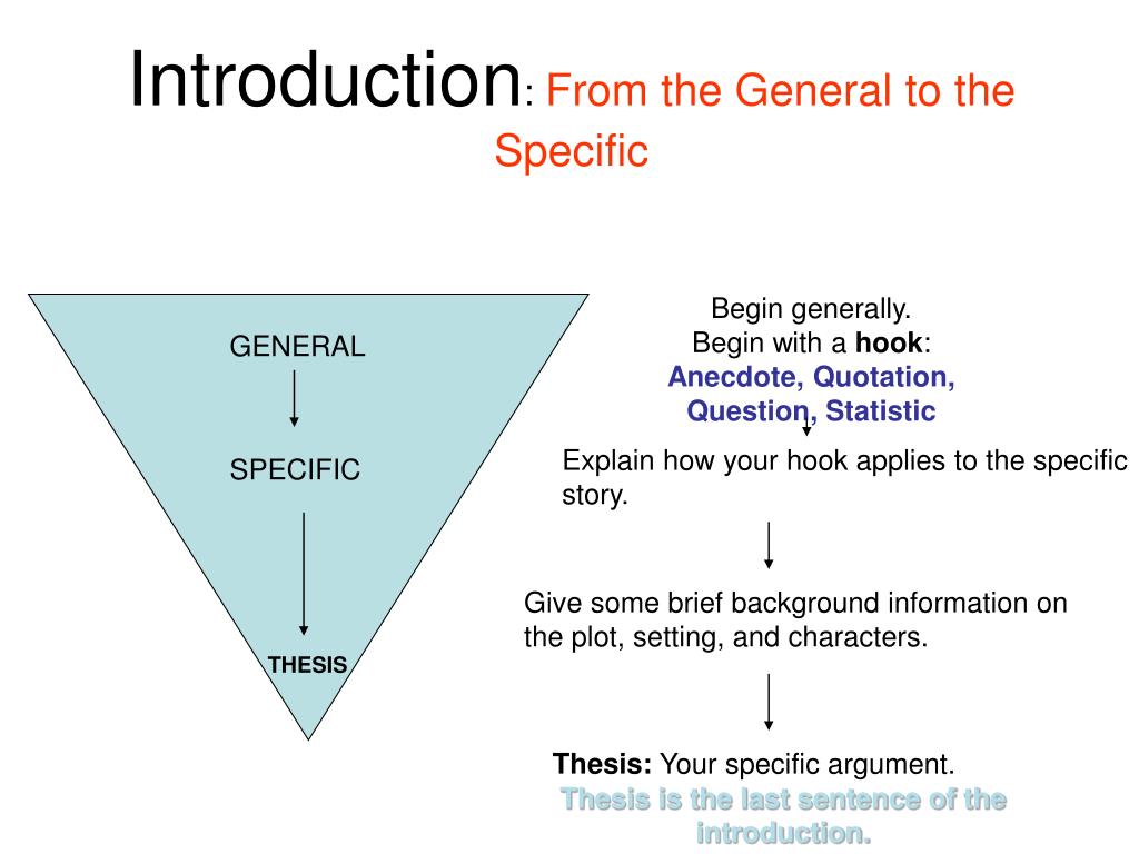 thesis specific general