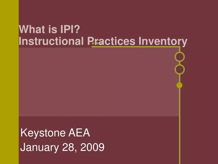 PPT What Is IPI Instructional Practices Inventory PowerPoint PPT What Is IPI Instructional Practices Inventory PowerPoint
