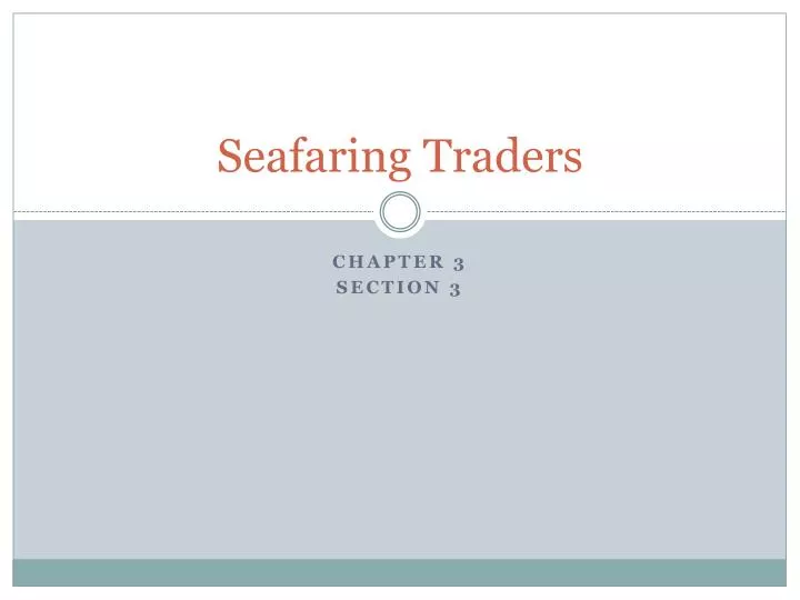 seafaring traders n.