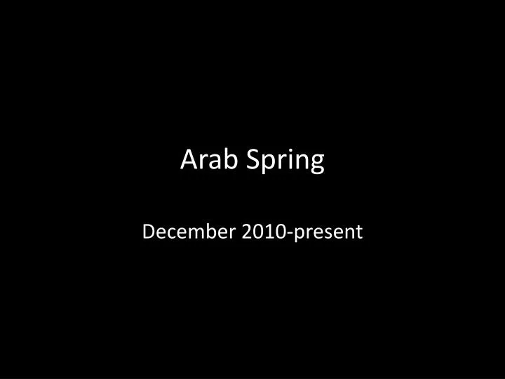 arab spring n.