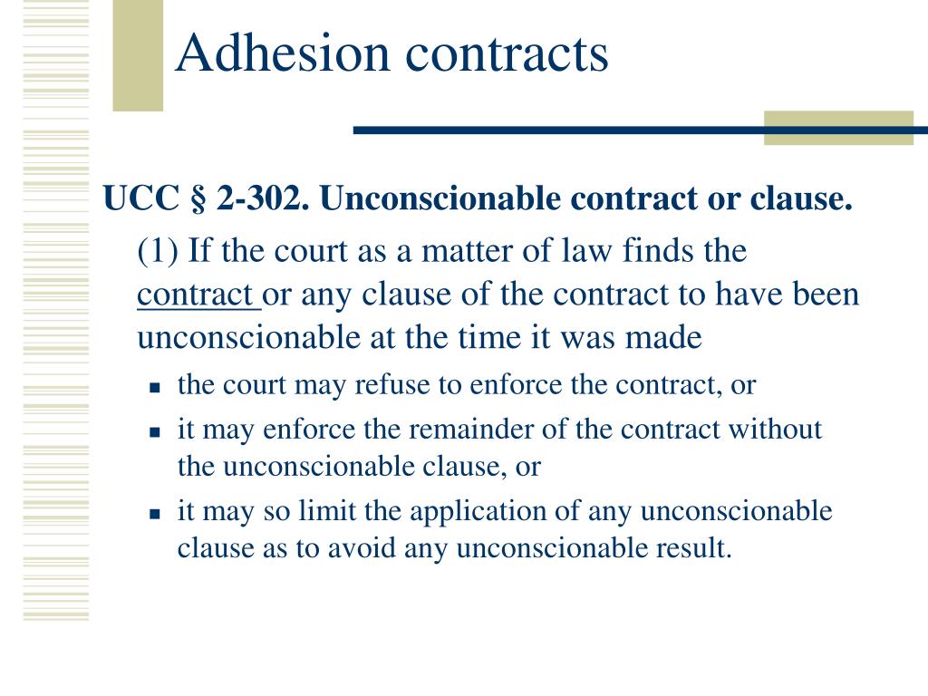Ppt Adhesion Contracts Powerpoint Presentation Free Download