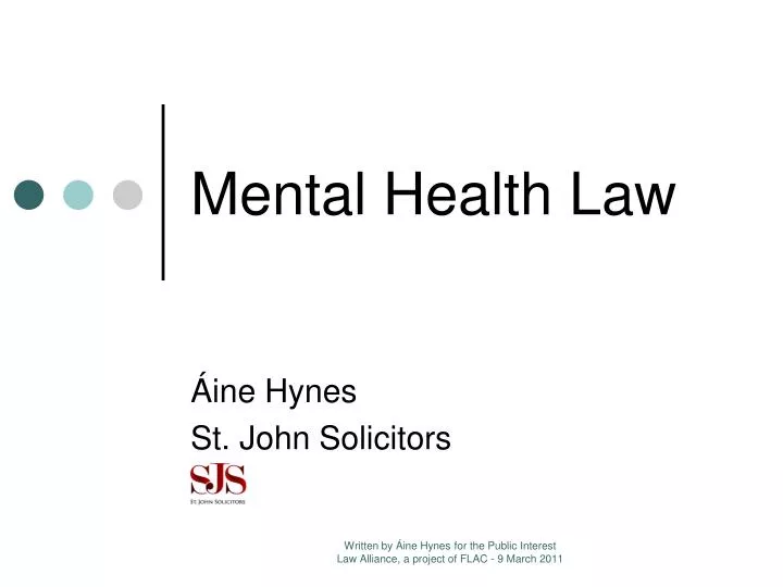 mental health law n.