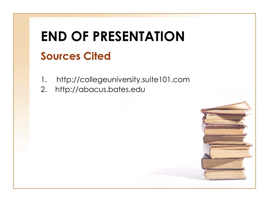 how to end a research presentation