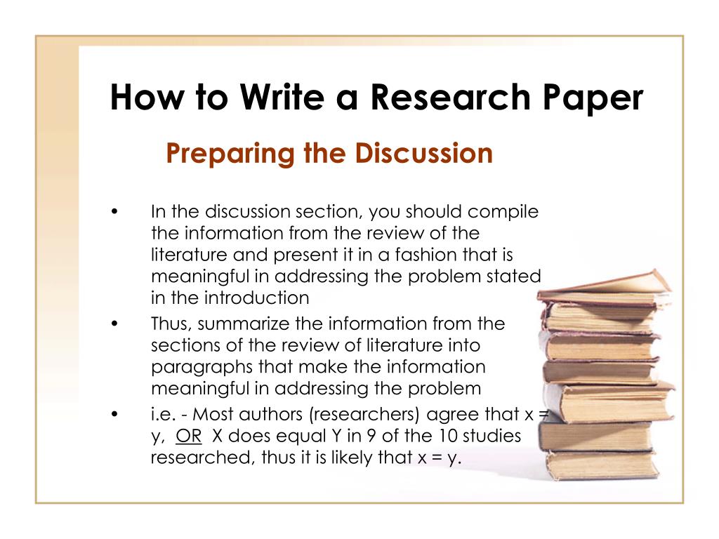how to write research paper presentation