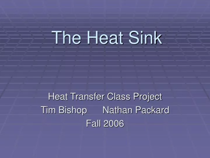 the heat sink n.
