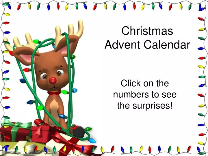 christmas advent calendar n.
