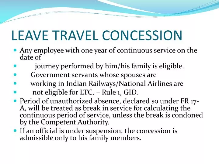 all india services leave travel concession rules 1975