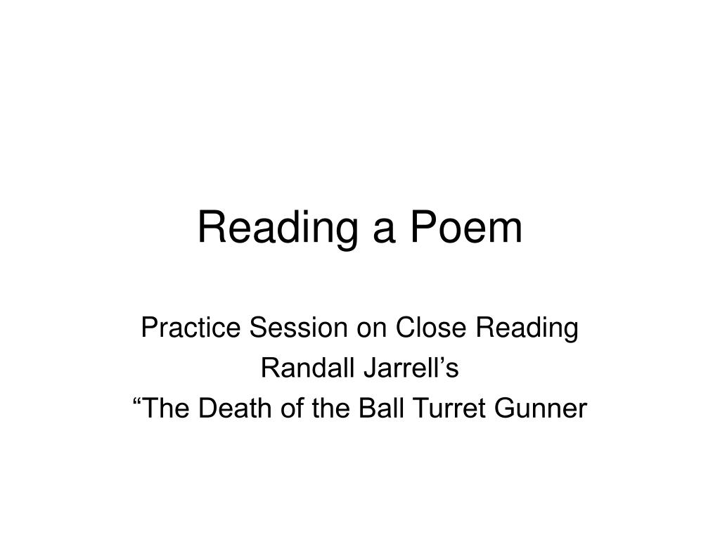 Death Of The Ball Poem Analysis