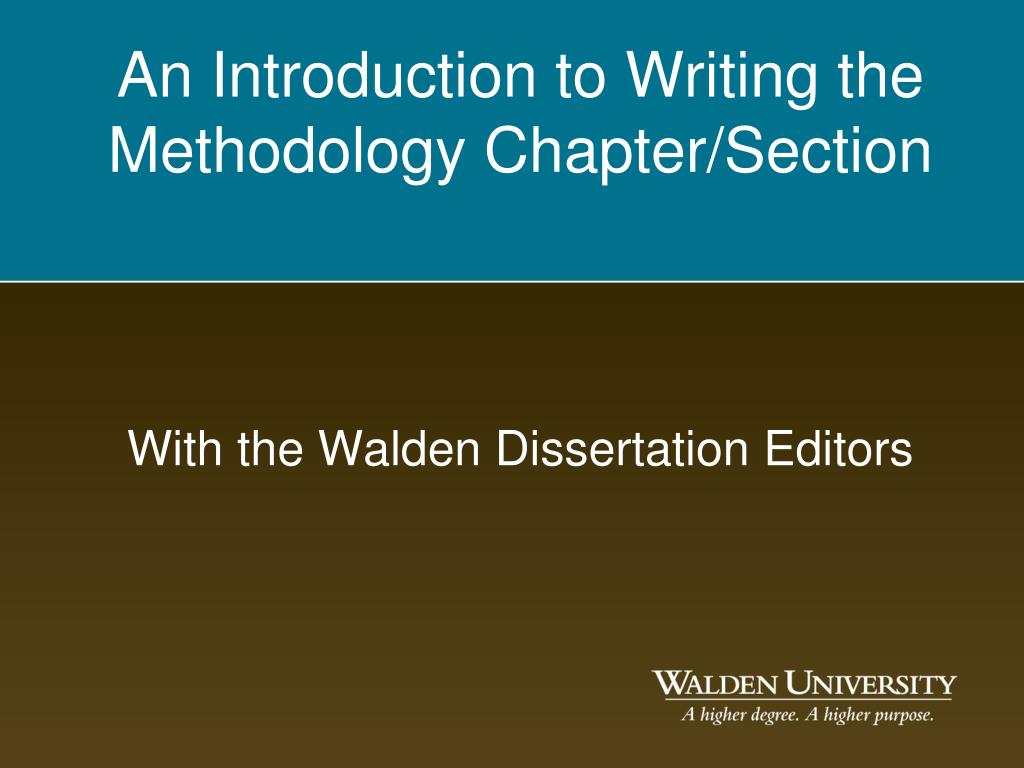 walden dissertation database