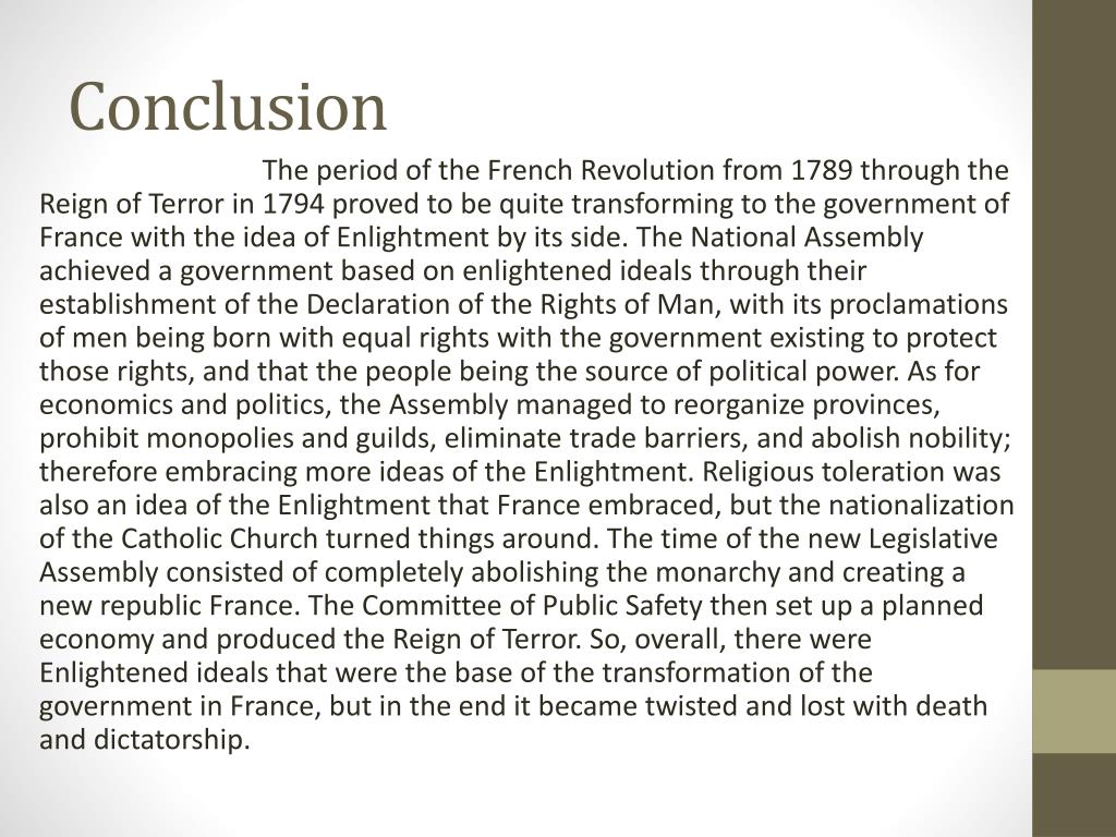 conclusion of french revolution essay