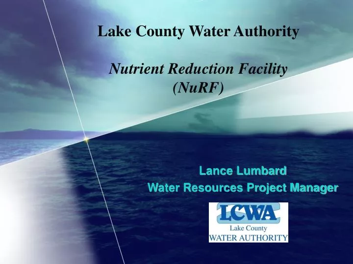 lake county water authority nutrient reduction facility nurf n.
