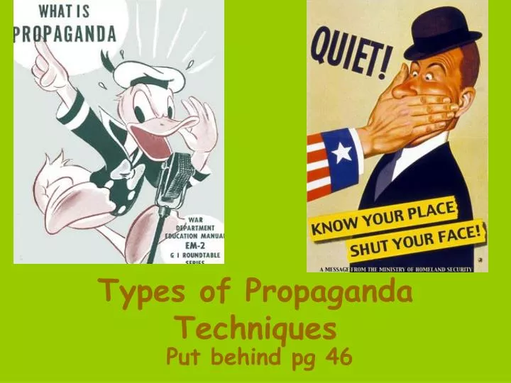 propaganda techniques powerpoint presentation