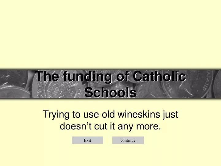 the funding of catholic schools n.