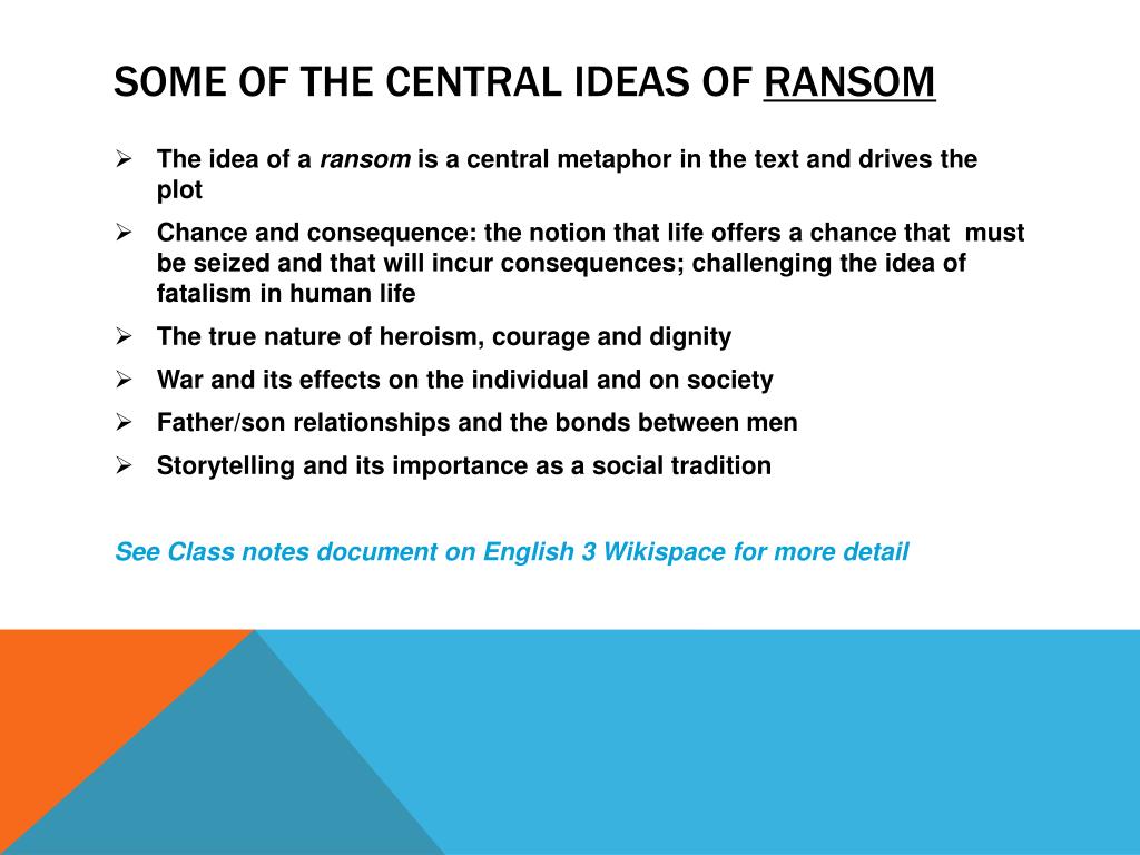 ransom david malouf chapter summary
