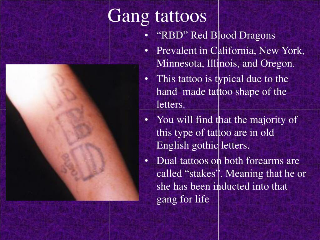 bloods gang tattoo