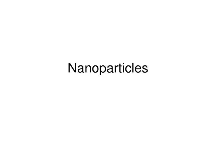 nanoparticles n.
