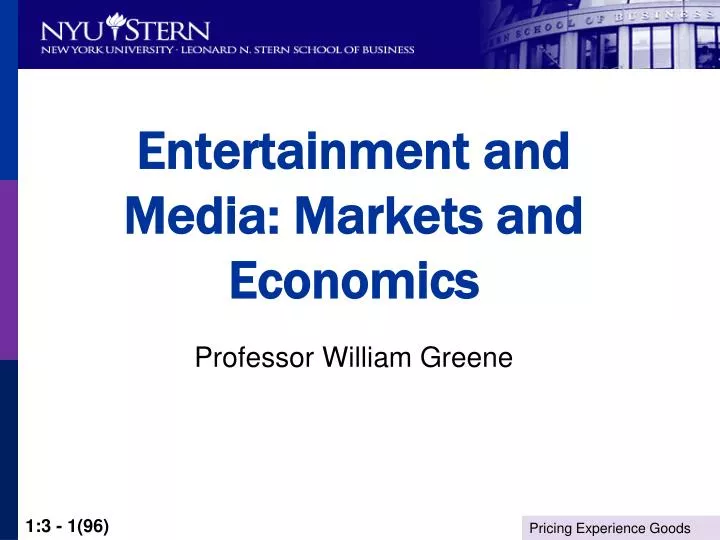 entertainment and media markets and economics n.