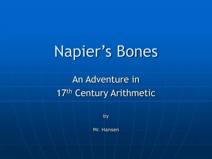 napier s bones n.