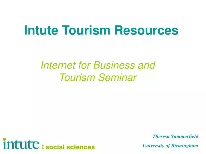 intute tourism resources n.
