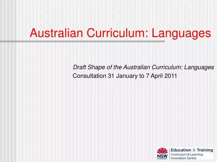 PPT - Australian Curriculum: Languages PowerPoint Presentation, free