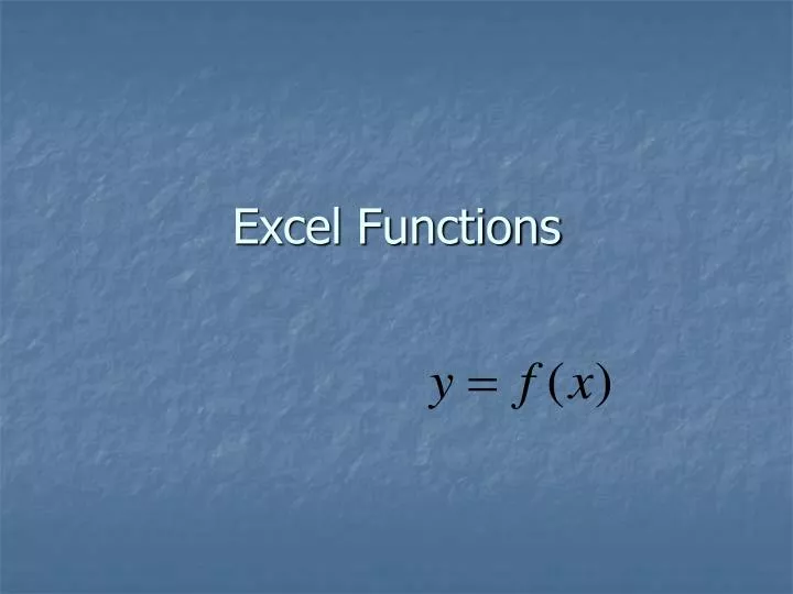 excel functions n.