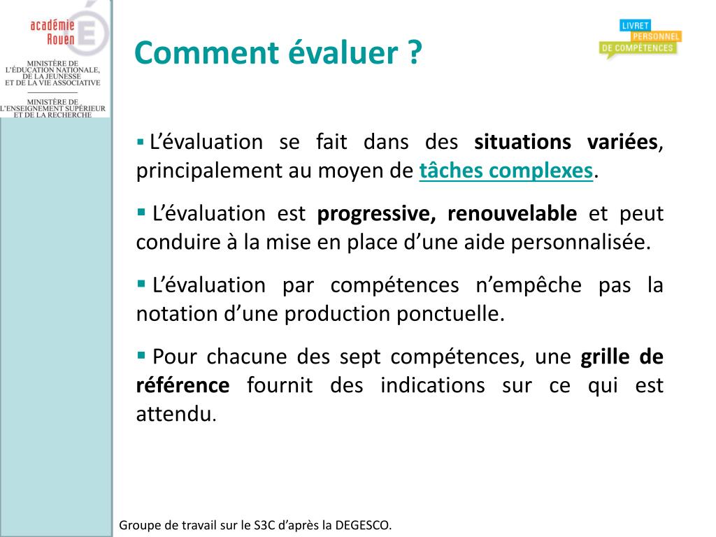PPT - Mise en œuvre du livret personnel de compétences PowerPoint ...