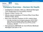 horizon nj health providers