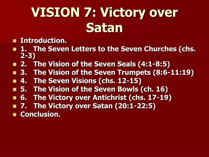 vision 7 victory over satan n.