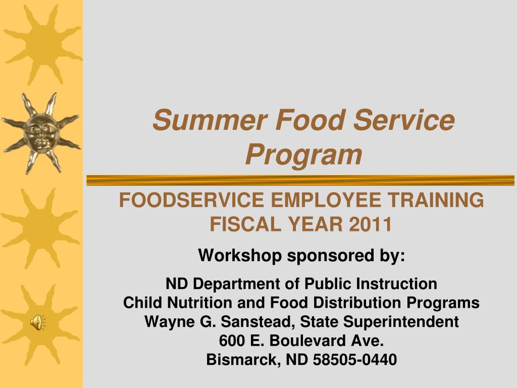 PPT Summer Food Service Program PowerPoint Presentation, free