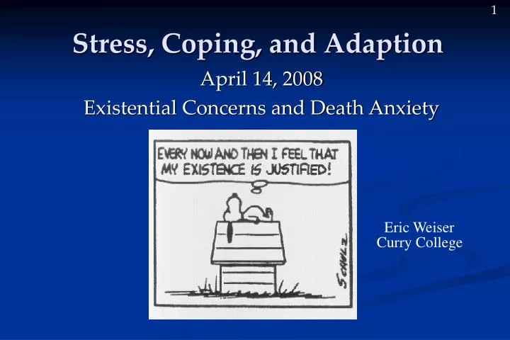 stress coping and adaption n.