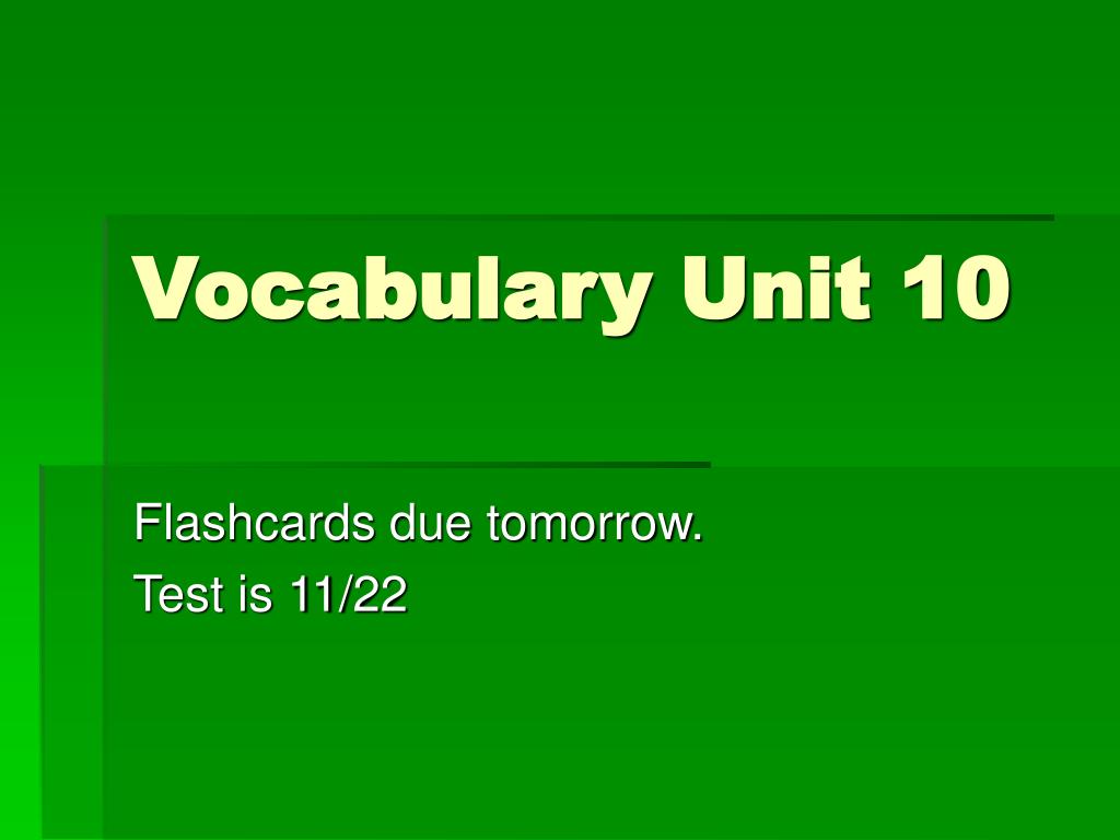 Lesson 10 Vocabulary Set B. - ppt download