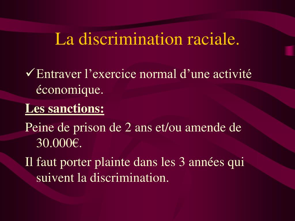 PPT - La discrimination PowerPoint Presentation, free download - ID:1156847