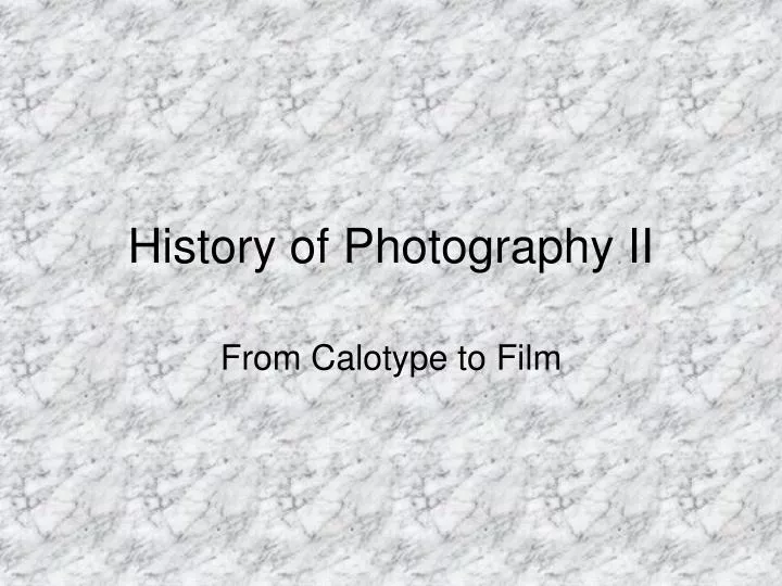 history of photography ii n.