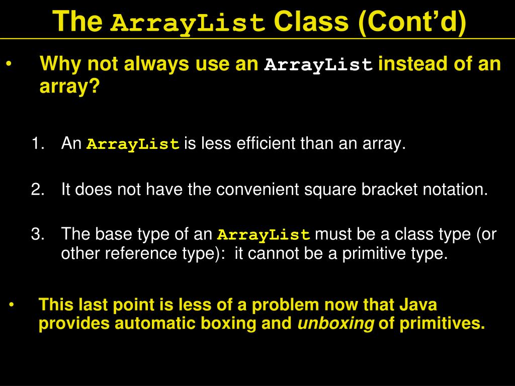 PPT - Using ArrayList PowerPoint Presentation, free download - ID:1158080