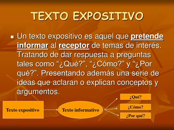 PPT TEXTO EXPOSITIVO PowerPoint Presentation, free