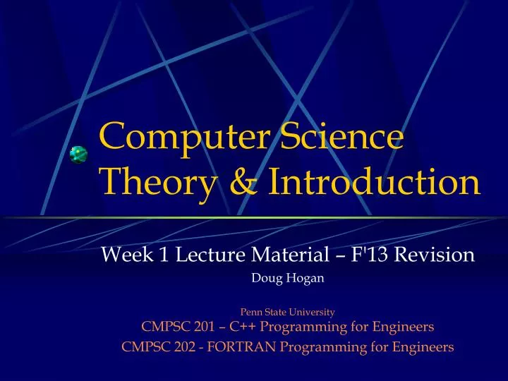 Ppt Computer Science Theory Introduction Powerpoint Presentation Ppt Computer Science Theory Introduction Powerpoint Presentation