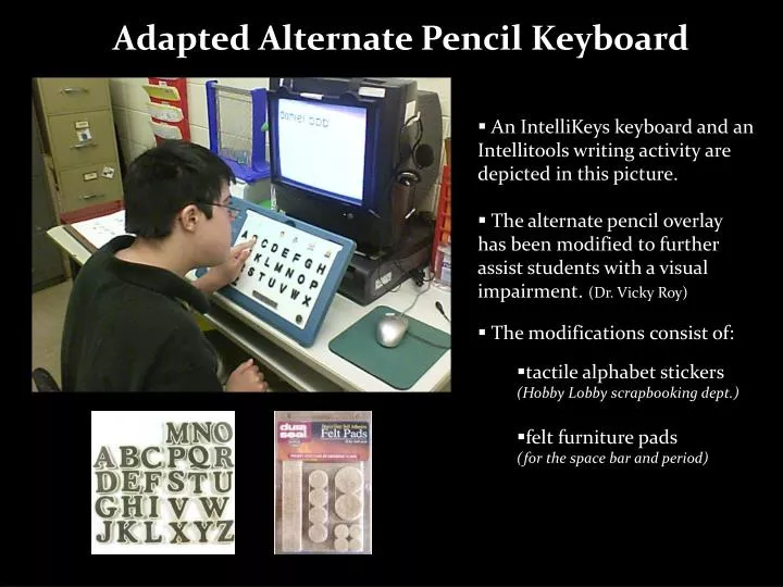 Ppt Adapted Alternate Pencil Keyboard Powerpoint Presentation