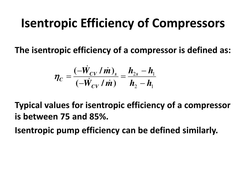 PPT - Isentropic Efficiencies of Turbines, Compressors and Nozzles  PowerPoint Presentation - ID:1160178