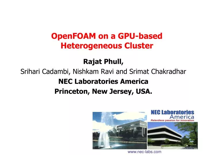 Ppt Openfoam On A Gpu Based Heterogeneous Cluster Powerpoint Ppt Openfoam On A Gpu Based Heterogeneous Cluster Powerpoint
