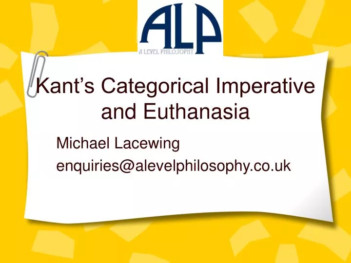 The Pros And Cons Of Kants Categorical Imperative