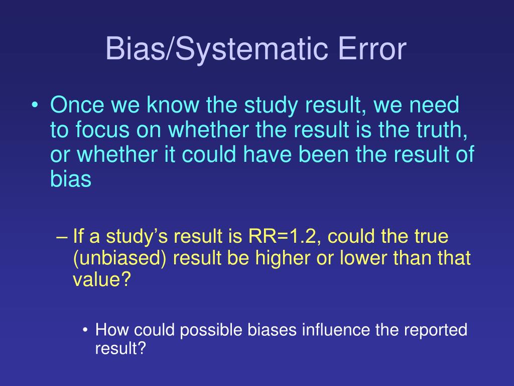 random assignment eliminates systematic bias