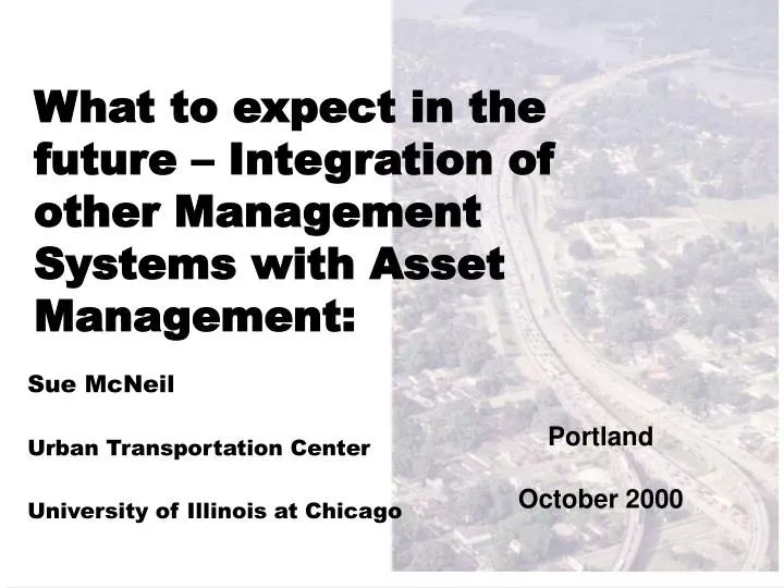 what to expect in the future integration of other management systems with asset management n.