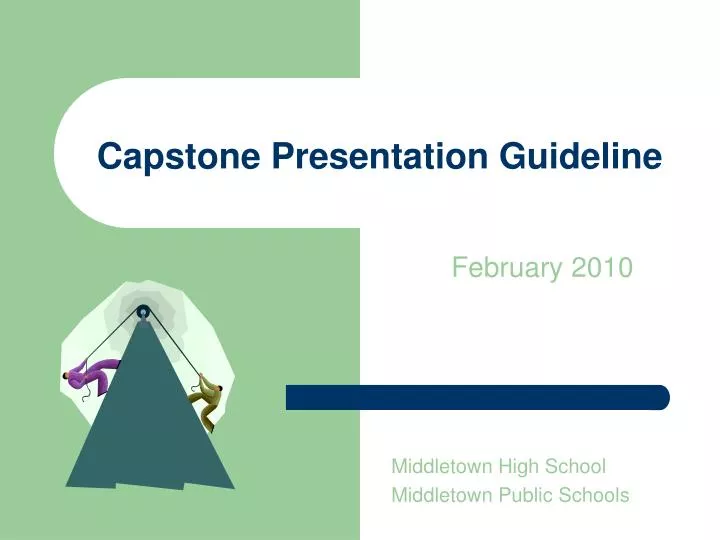 capstone presentation guideline n.
