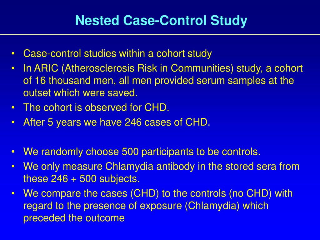 case control study findings