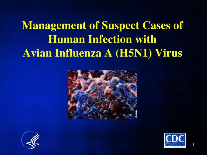 management of suspect cases of human infection with avian influenza a h5n1 virus n.