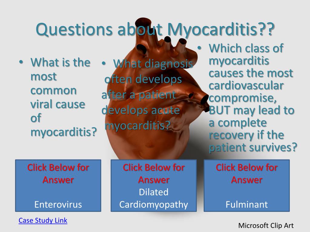 PPT - Ten Minutes About: Inflammatory Cardiomyopathy (Myocarditis ...