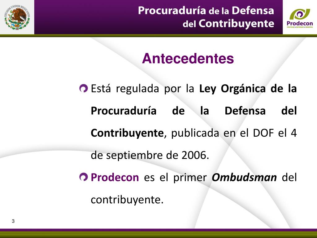 PPT - ¿Qué es la Procuraduría de la Defensa del Contribuyente? Sus
